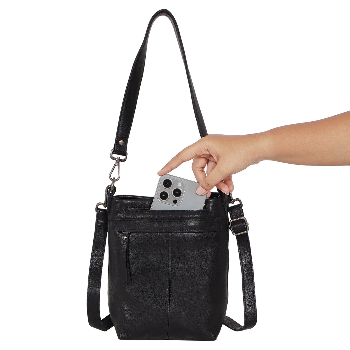 Fran Leather Crossbody
