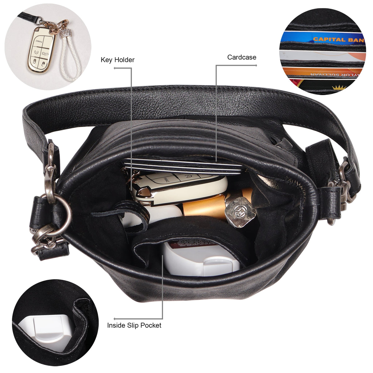 Fran Leather Crossbody