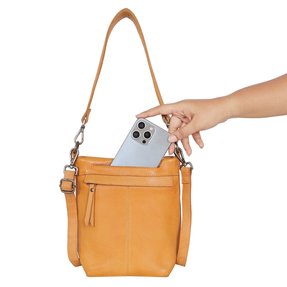 Fran Leather Crossbody