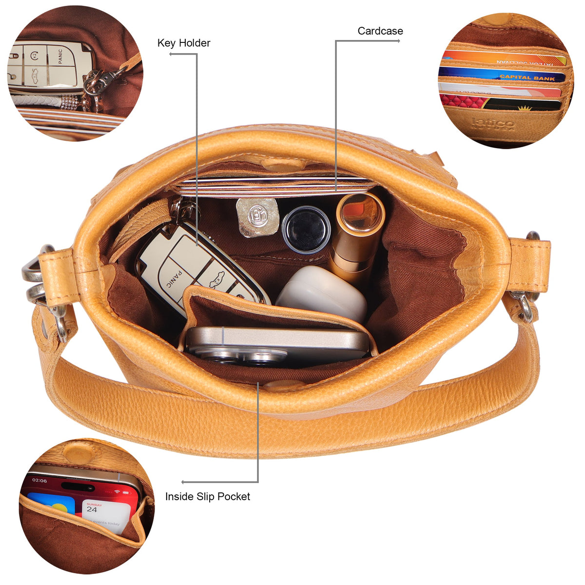 Fran Leather Crossbody