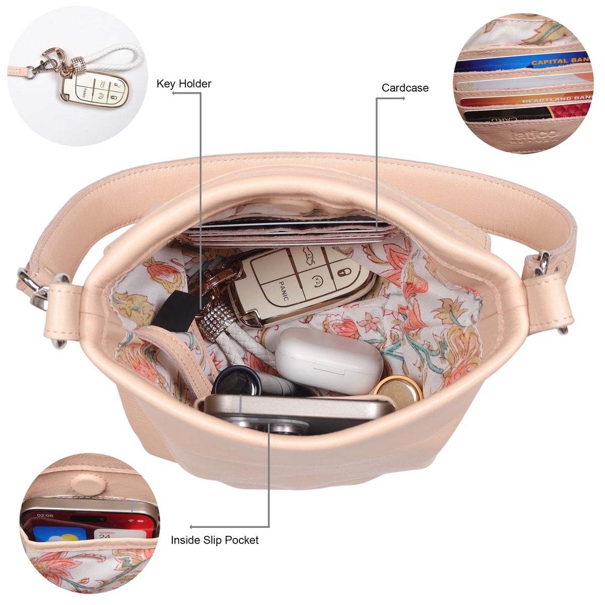 Fran Leather Crossbody