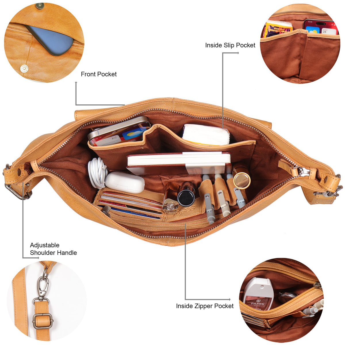 Coco Leather Sling Bag