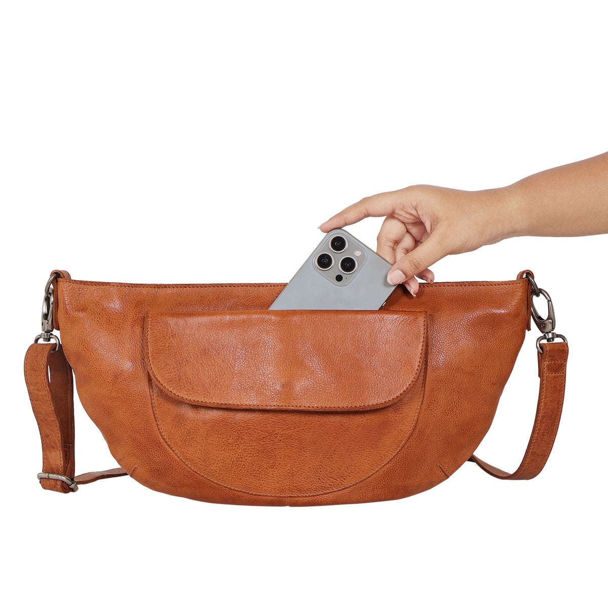 Coco Leather Sling Bag