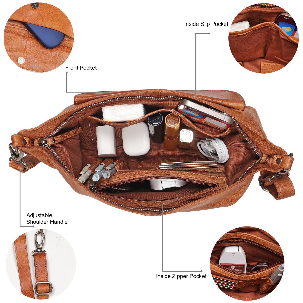 Coco Leather Sling Bag