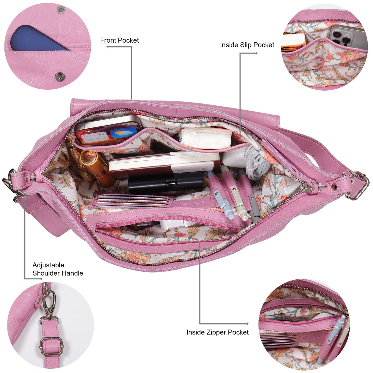 Coco Leather Sling Bag