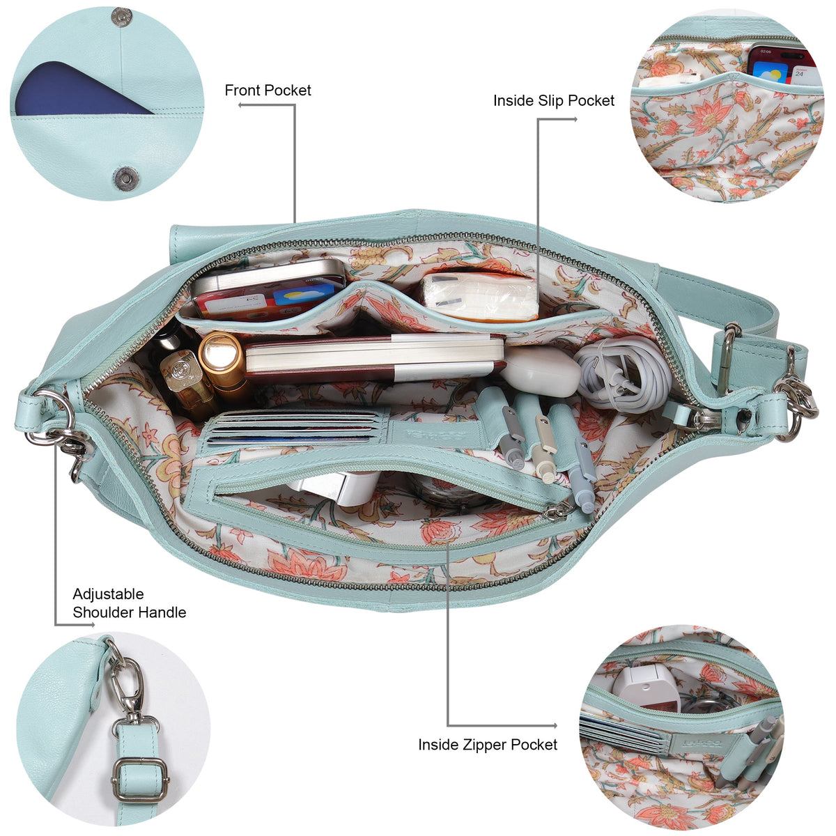 Coco Leather Sling Bag