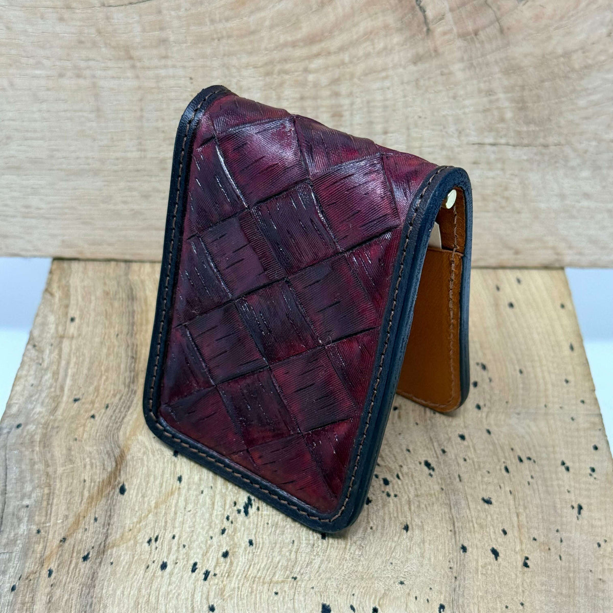 Rancher’s Wallet – Range Flower / Burgundy / 0102