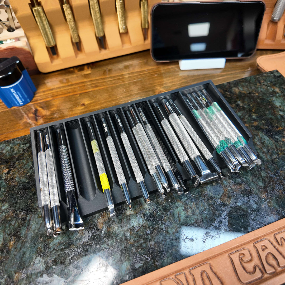 On-Stone Quick Access Stamping Tool Tray