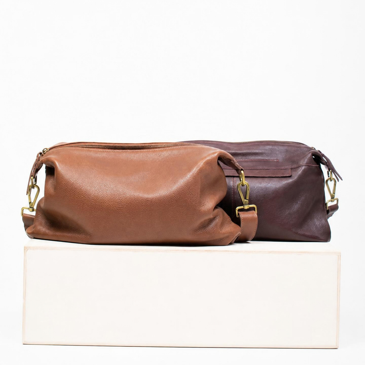 Avery Milled Leather Crossbody Bag