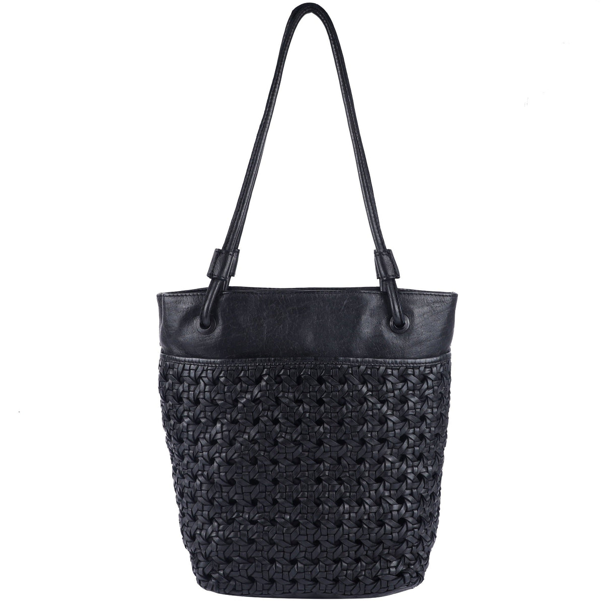Clover Leather Tote Bag