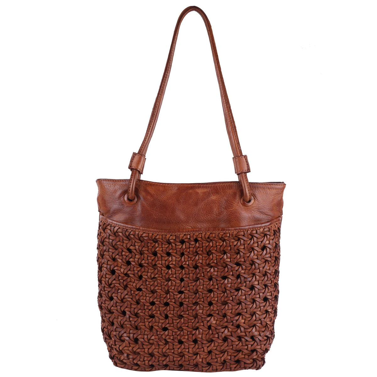 Clover Leather Tote Bag