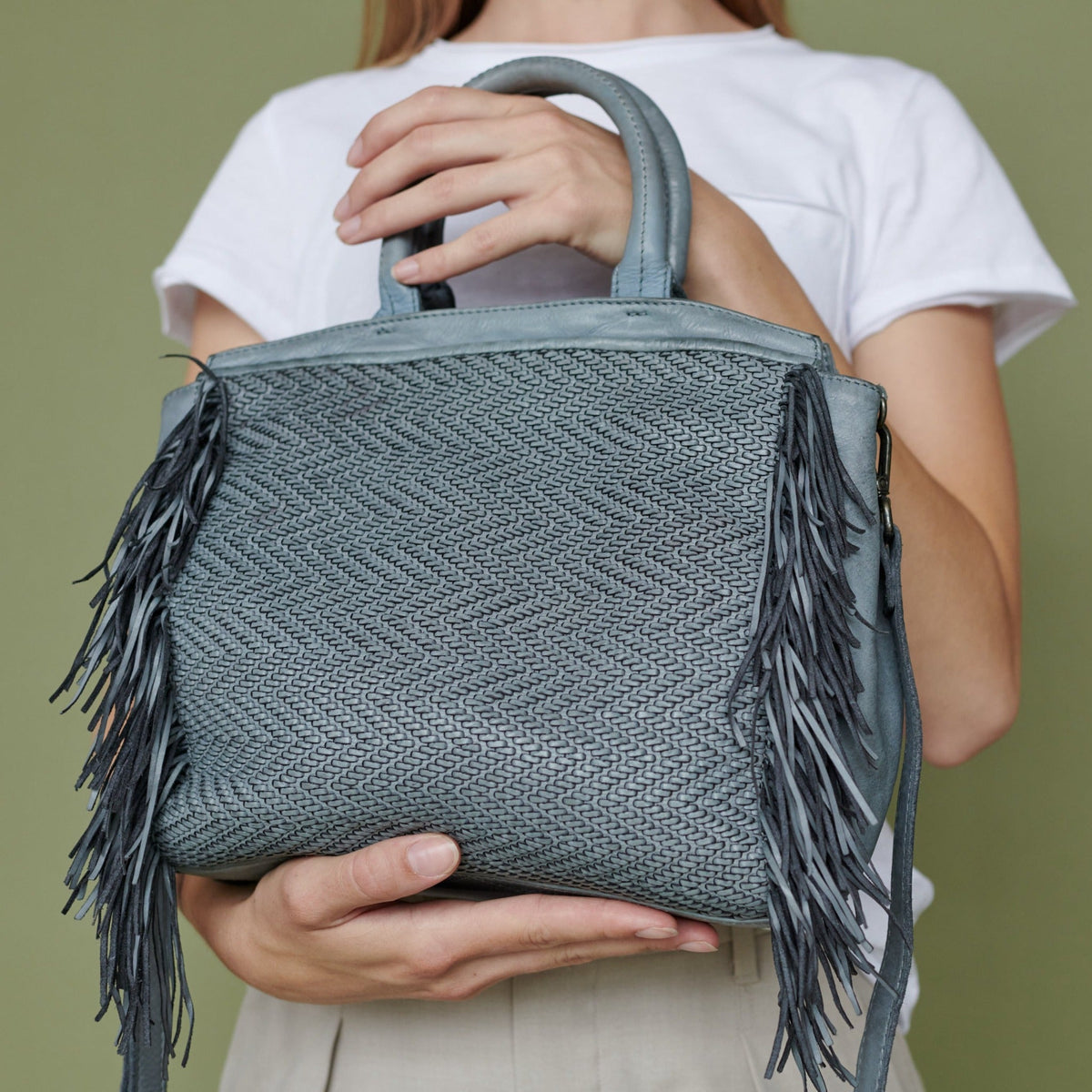 Grit Leather Crossbody Bag