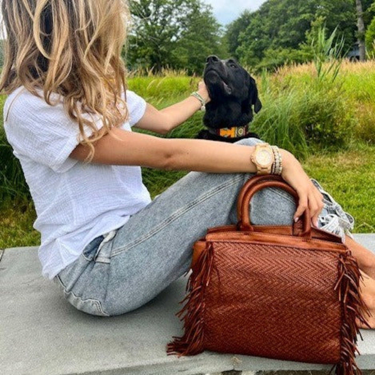 Grit Leather Crossbody Bag