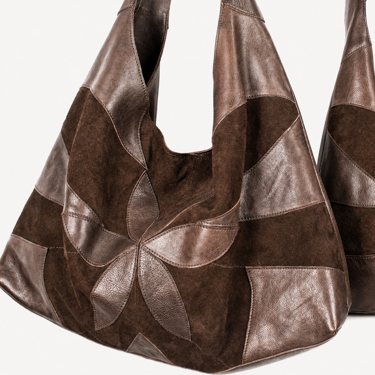 Lindsey Suede Leather Tote Bag
