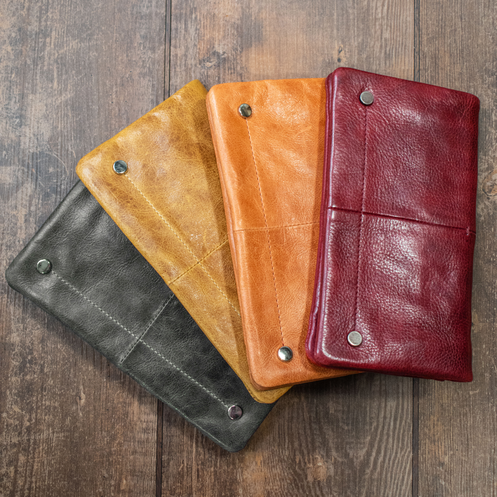 Terry Crackled Napa Leather Wallet