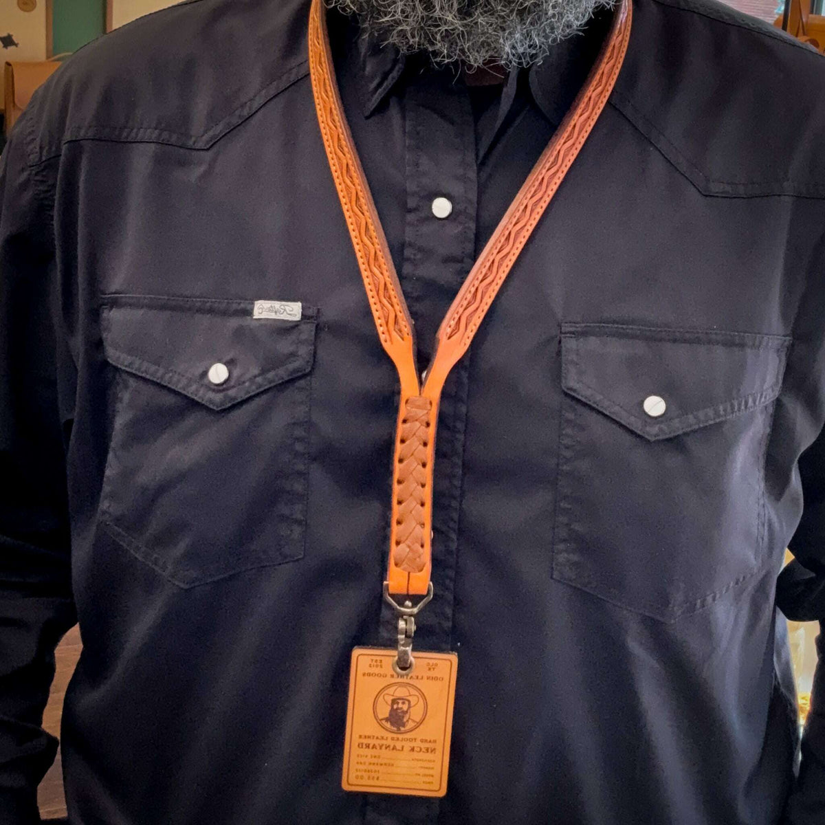 Hand Tooled Neck Lanyard