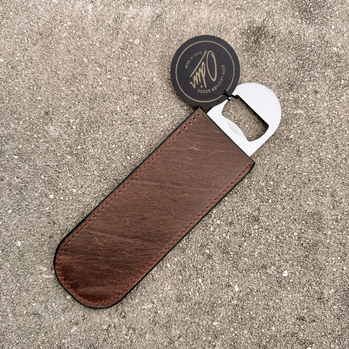 Leather Wrapped Bottle Opener