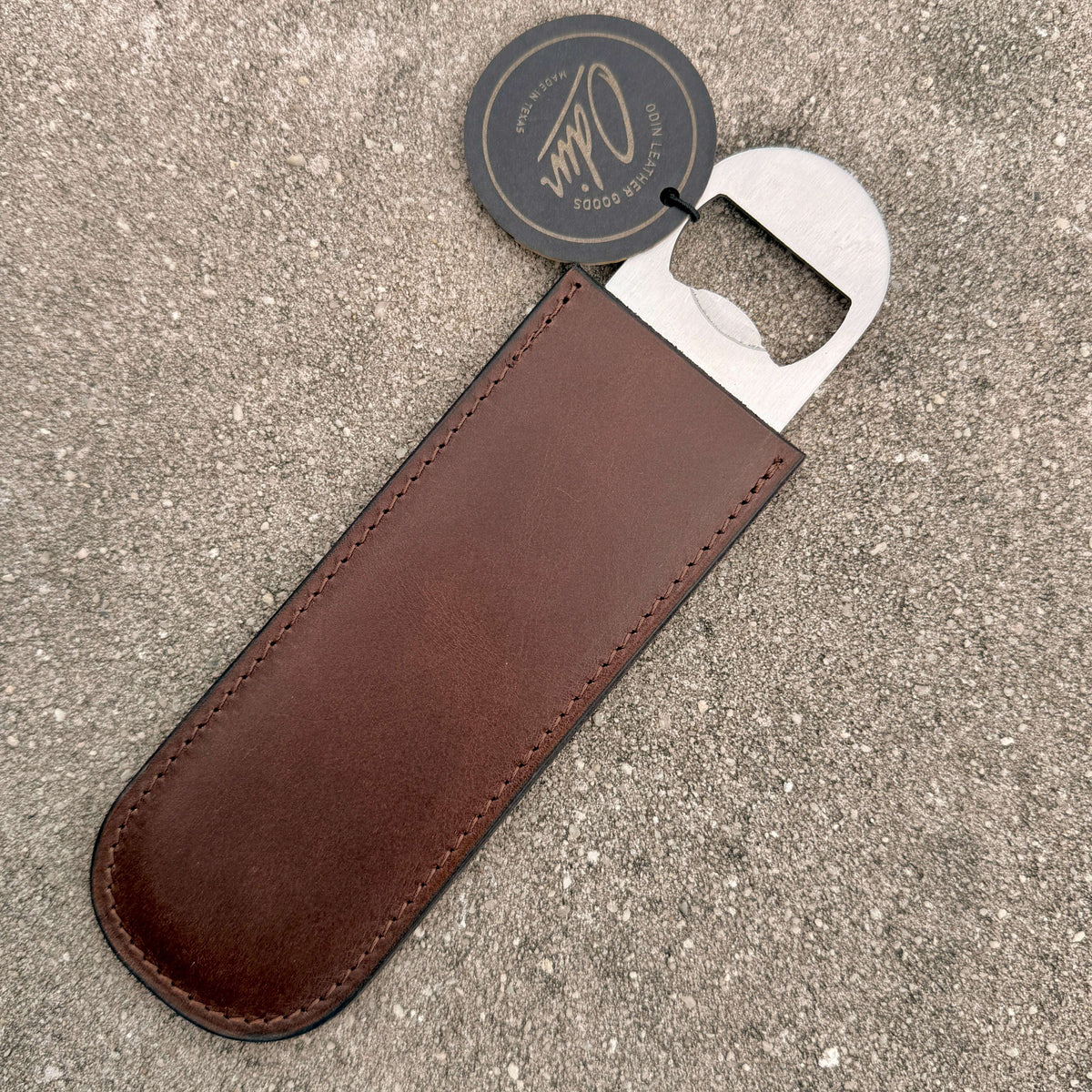 Leather Wrapped Bottle Opener