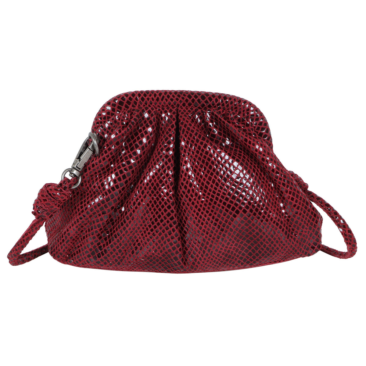 Foil Layla Leather Crossbody Bag
