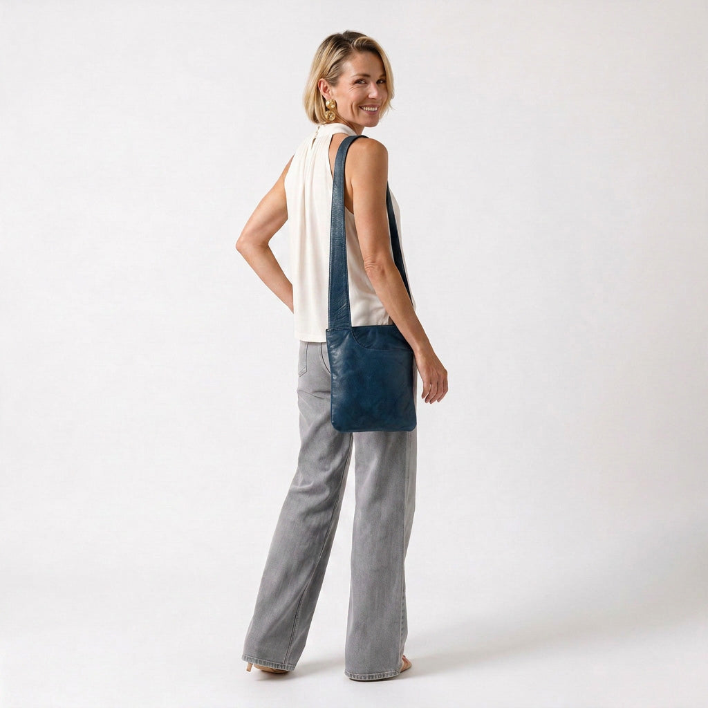 Athena Leather Crossbody Bag