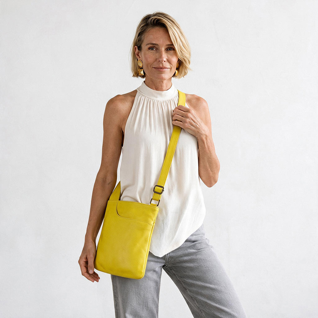 Athena Leather Crossbody Bag