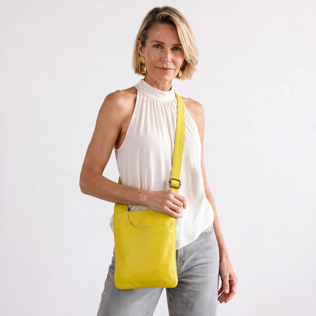 Athena Leather Crossbody Bag