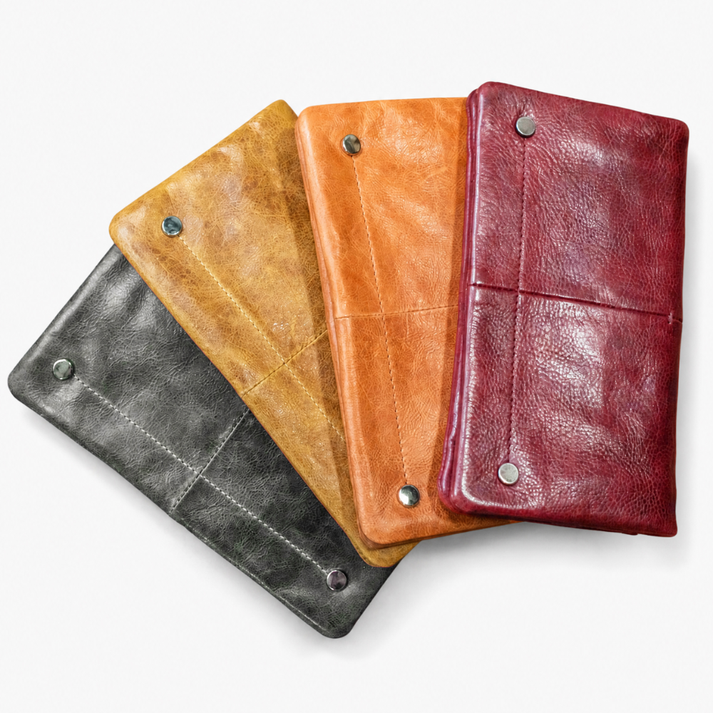 Terry Crackled Napa Leather Wallet