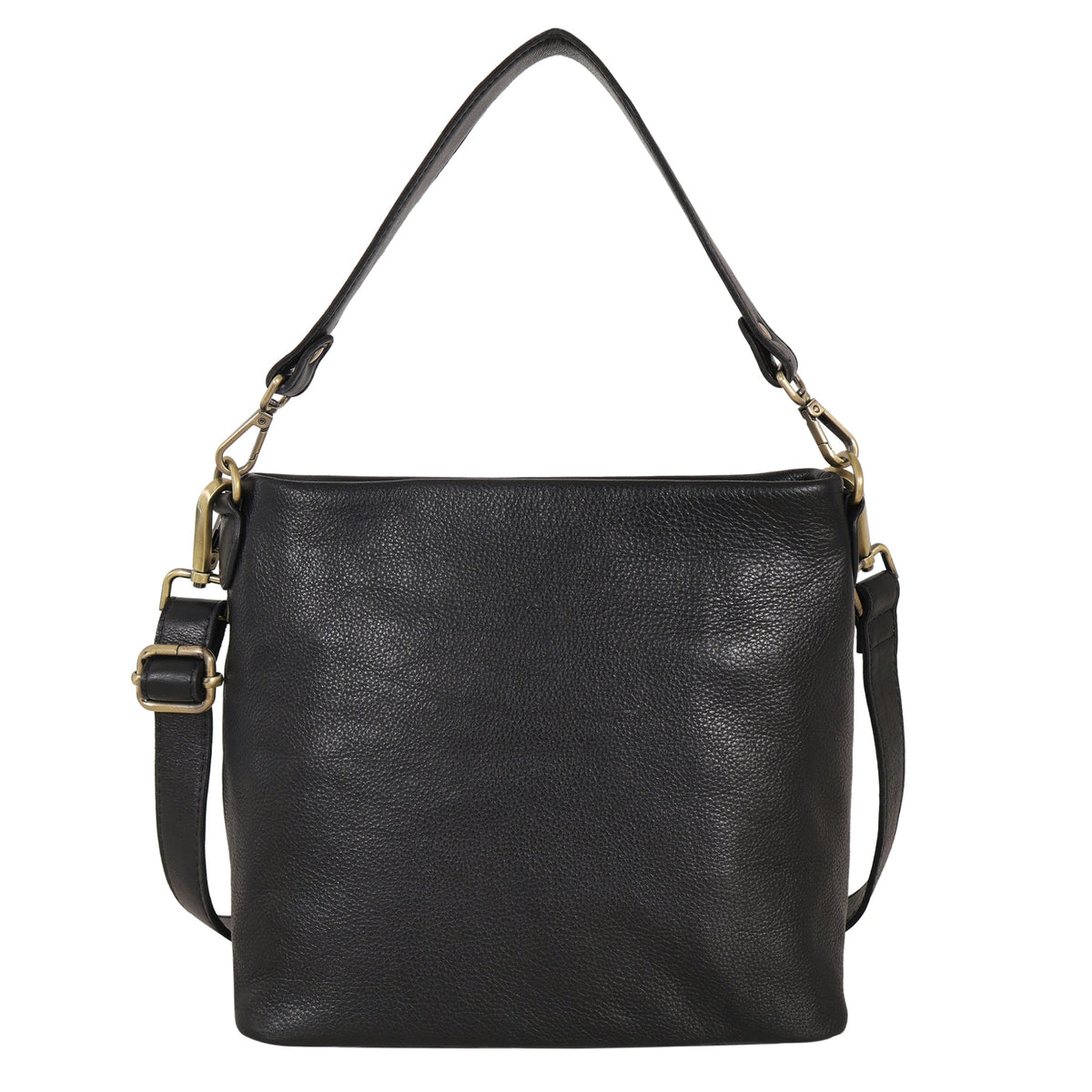 Tabor Milled Leather Crossbody Bag