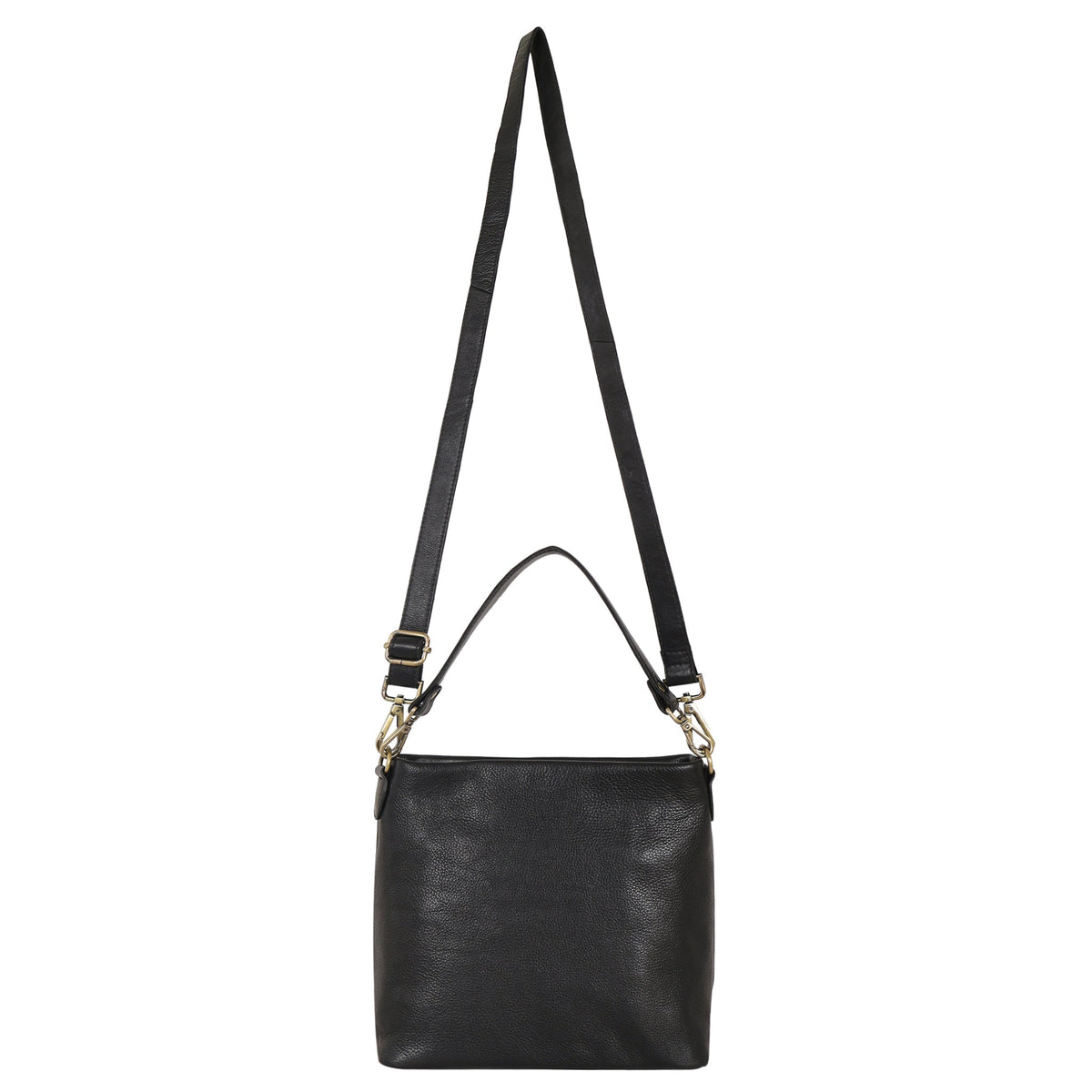 Tabor Milled Leather Crossbody Bag