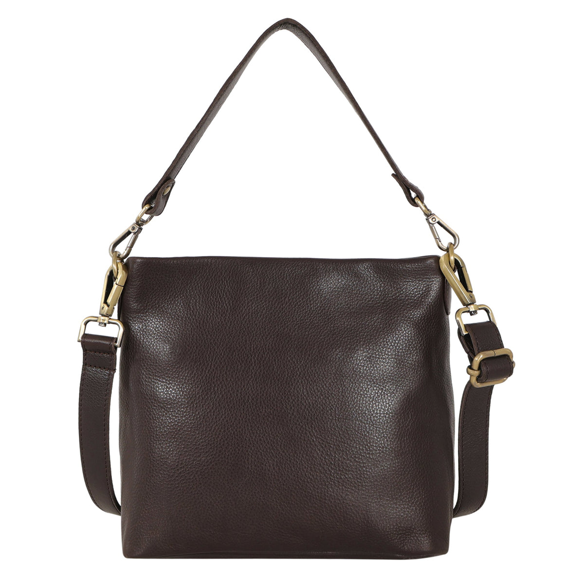 Tabor Milled Leather Crossbody Bag