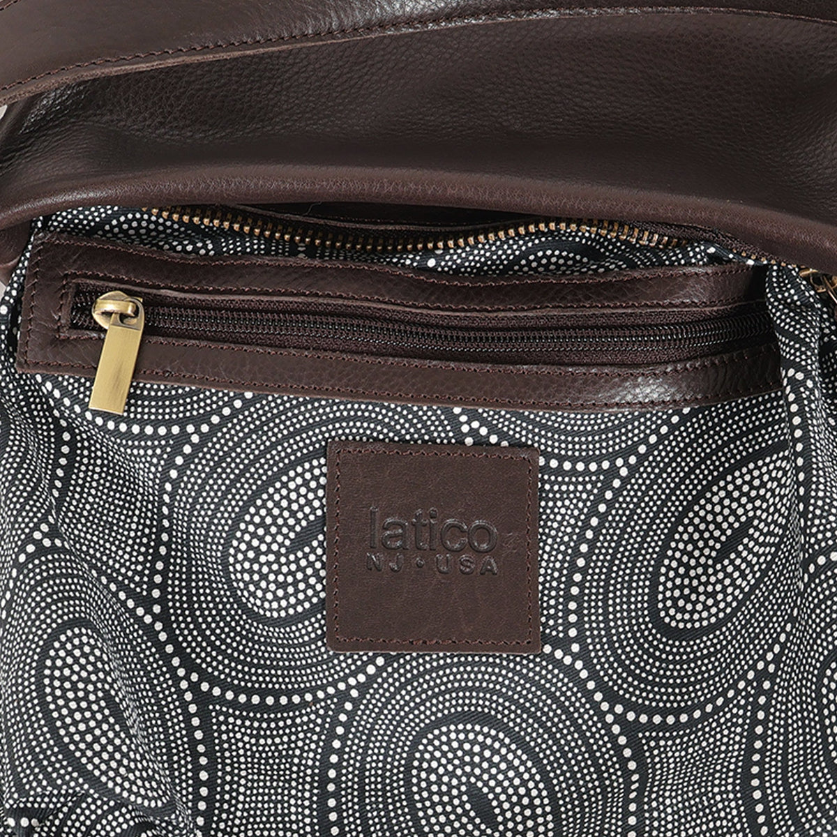 Tabor Milled Leather Crossbody Bag