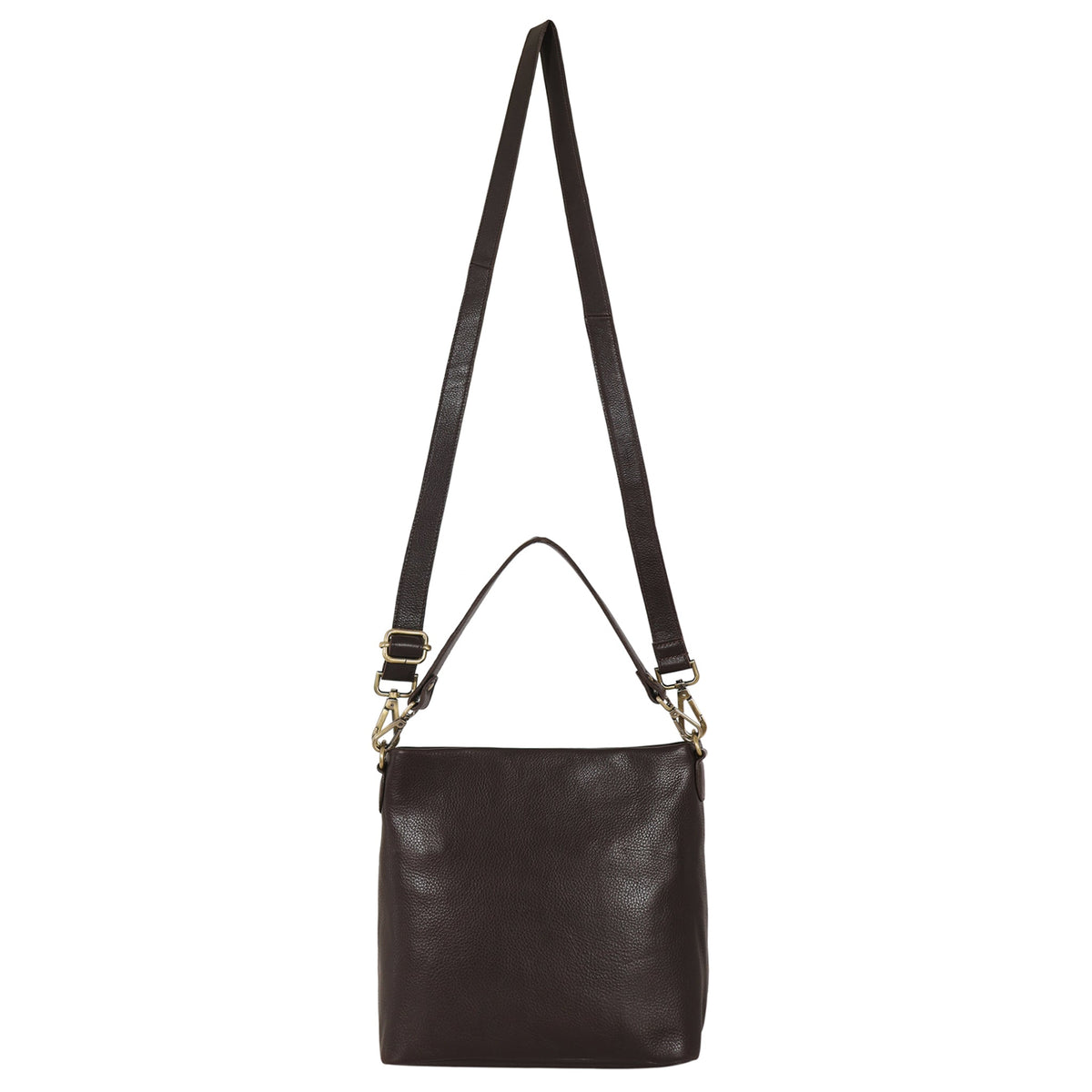 Tabor Milled Leather Crossbody Bag