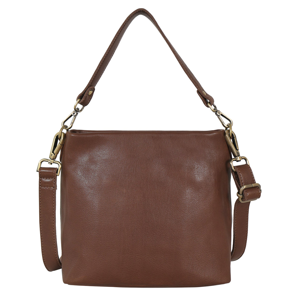 Tabor Milled Leather Crossbody Bag