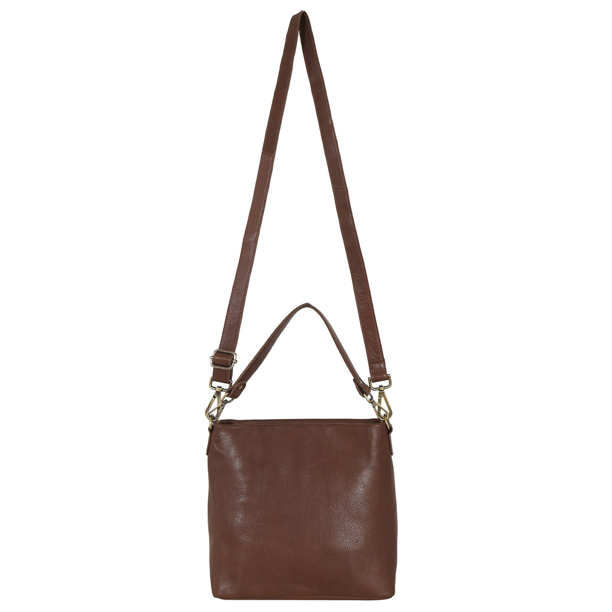 Tabor Milled Leather Crossbody Bag