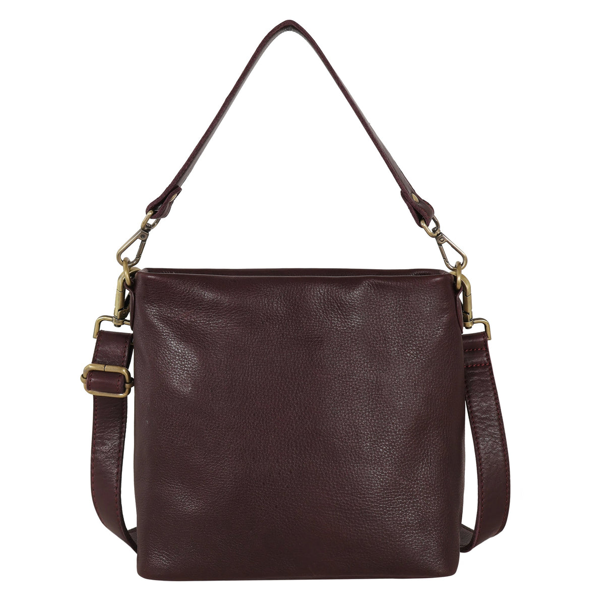Tabor Milled Leather Crossbody Bag