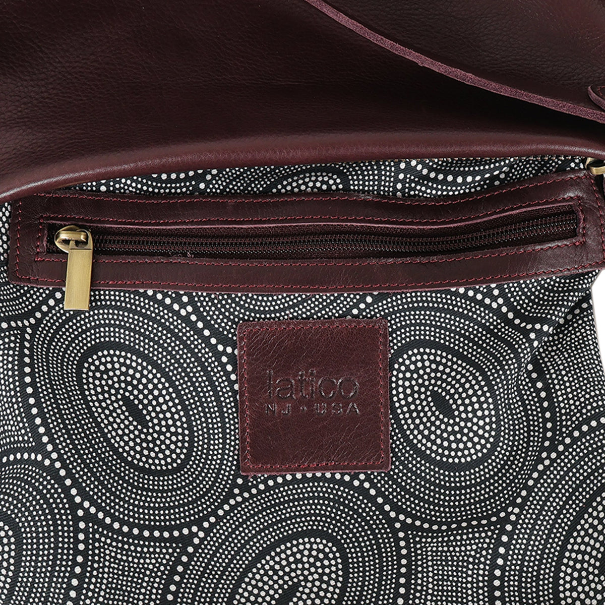 Tabor Milled Leather Crossbody Bag
