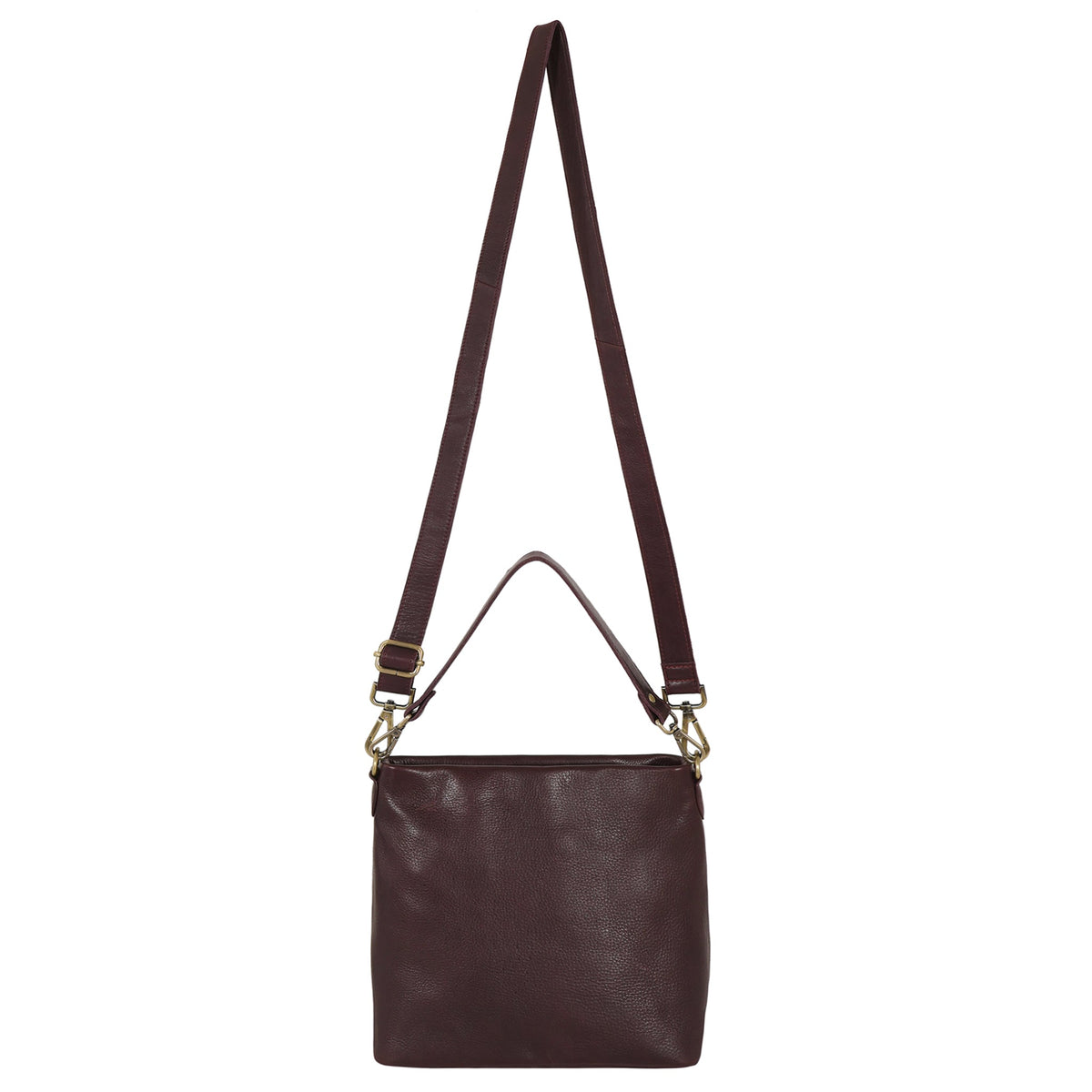 Tabor Milled Leather Crossbody Bag