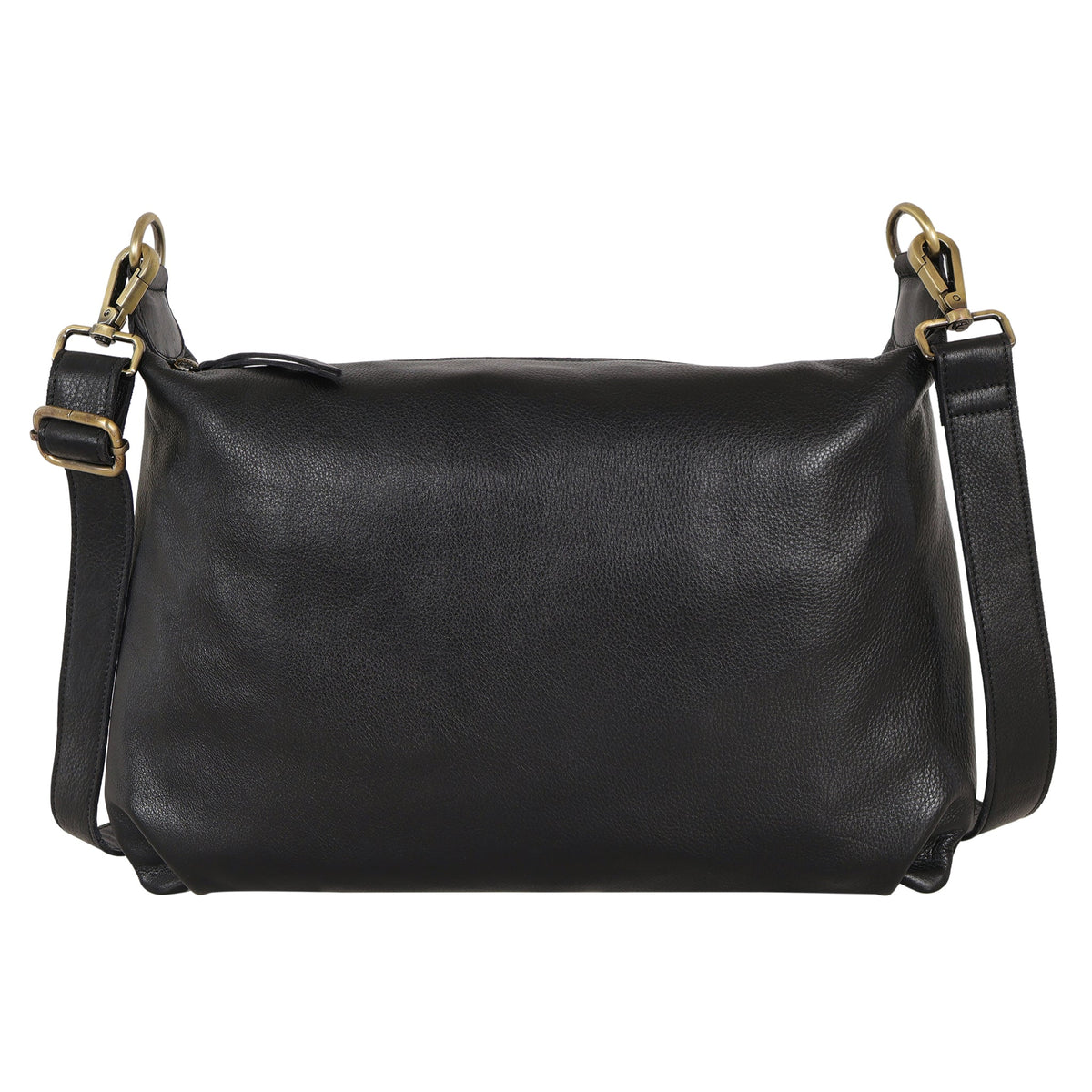 Avery Milled Leather Crossbody Bag