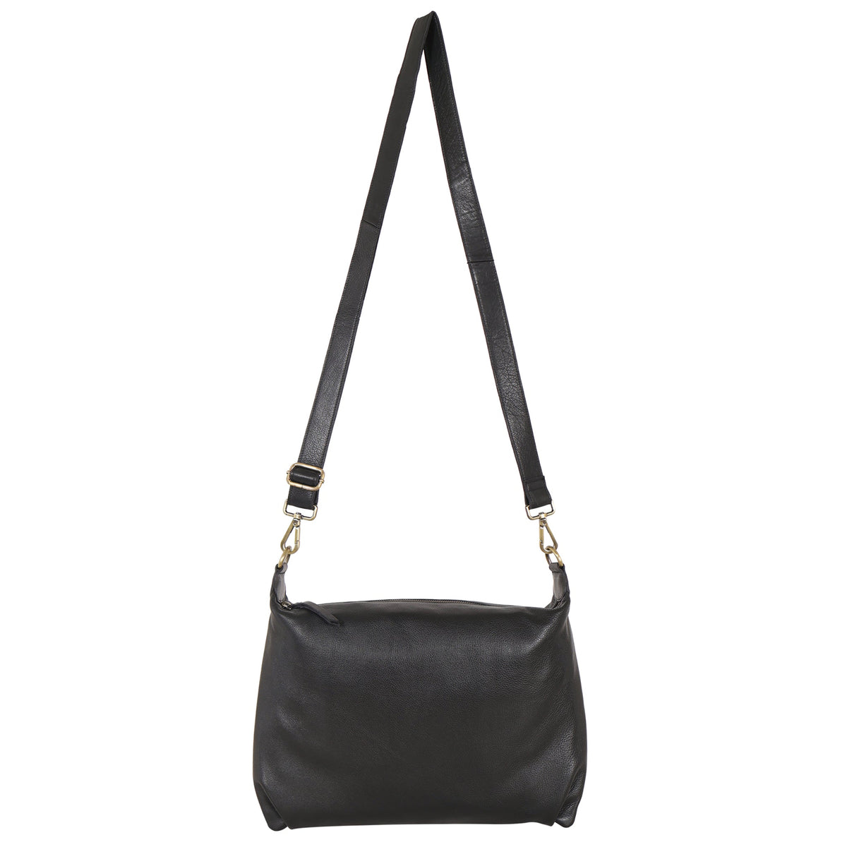 Avery Milled Leather Crossbody Bag