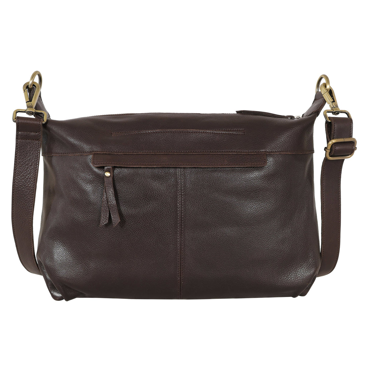 Avery Milled Leather Crossbody Bag