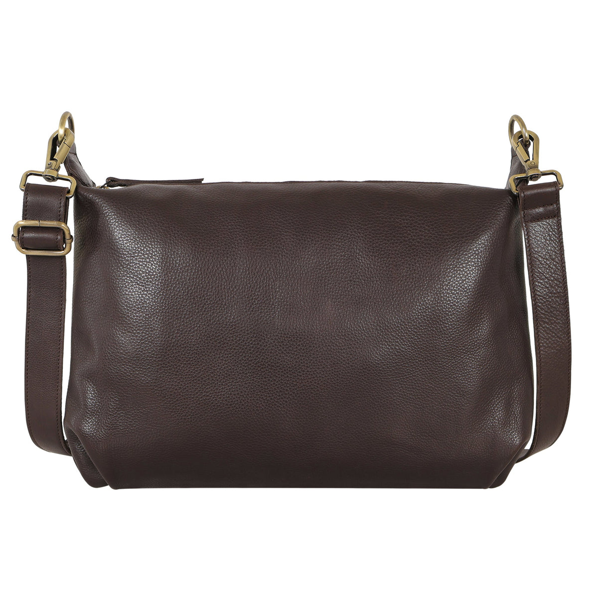 Avery Milled Leather Crossbody Bag