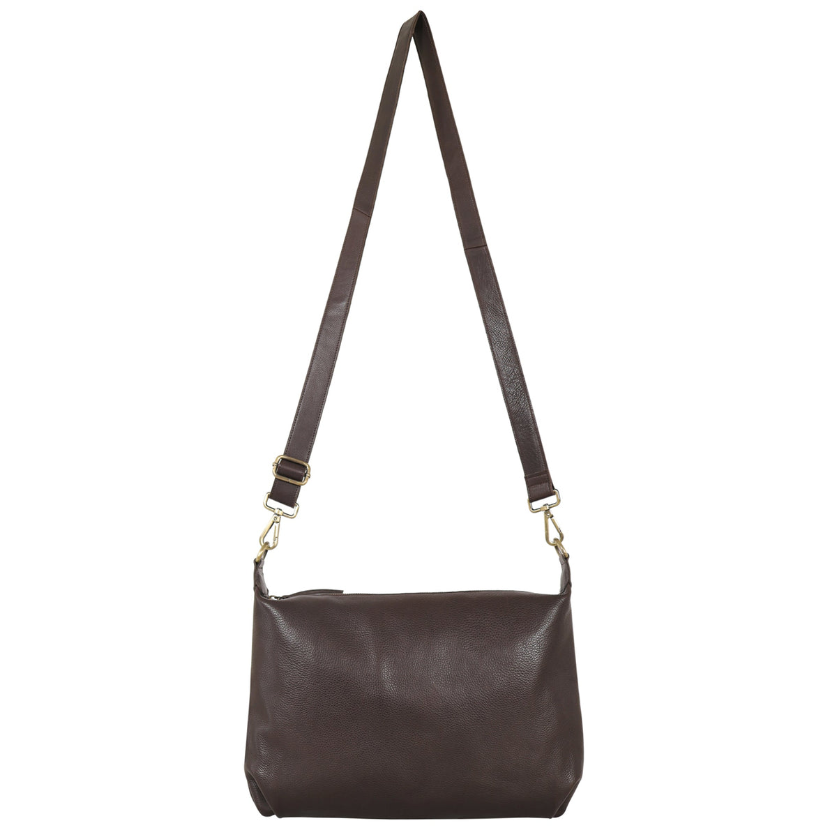 Avery Milled Leather Crossbody Bag