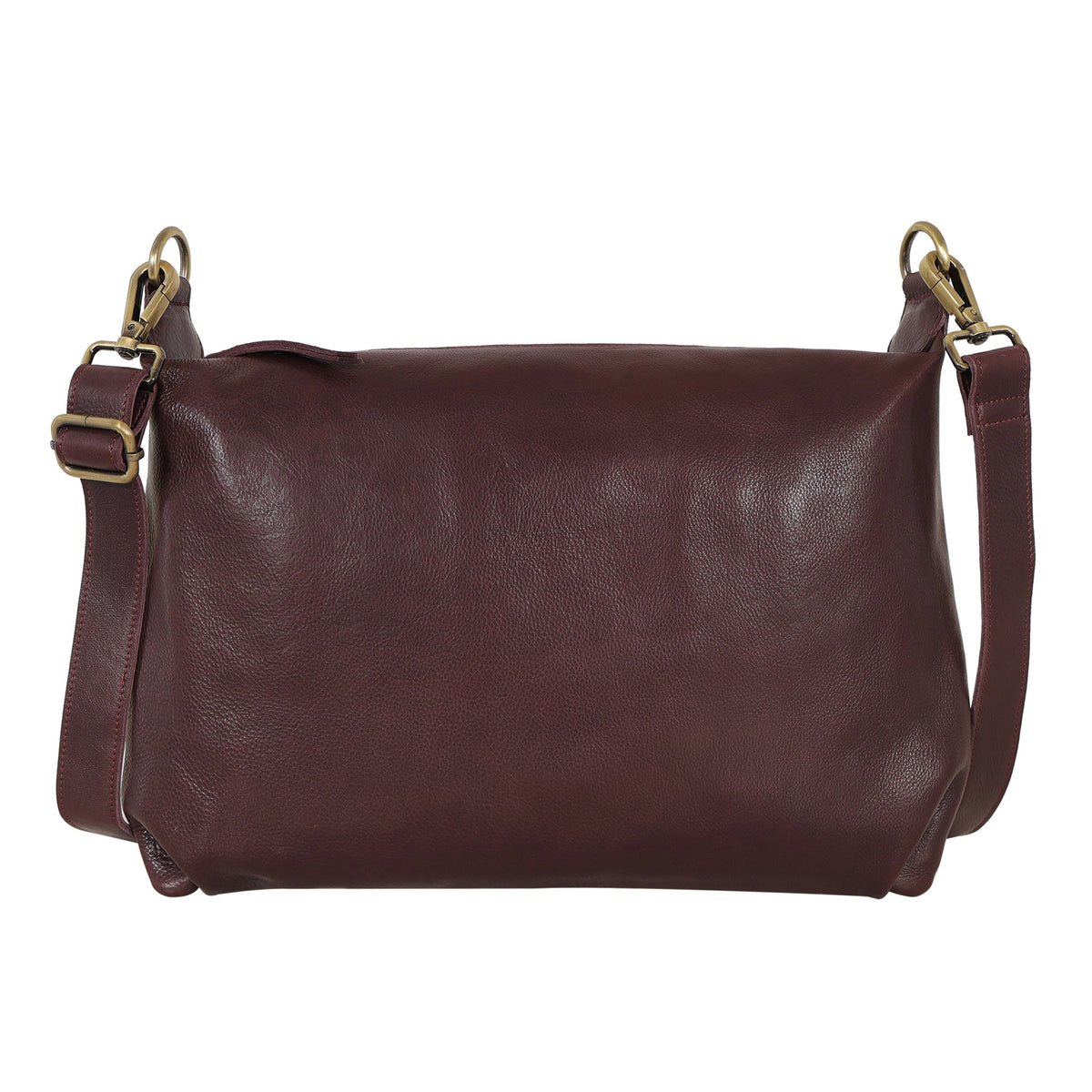 Avery Milled Leather Crossbody Bag