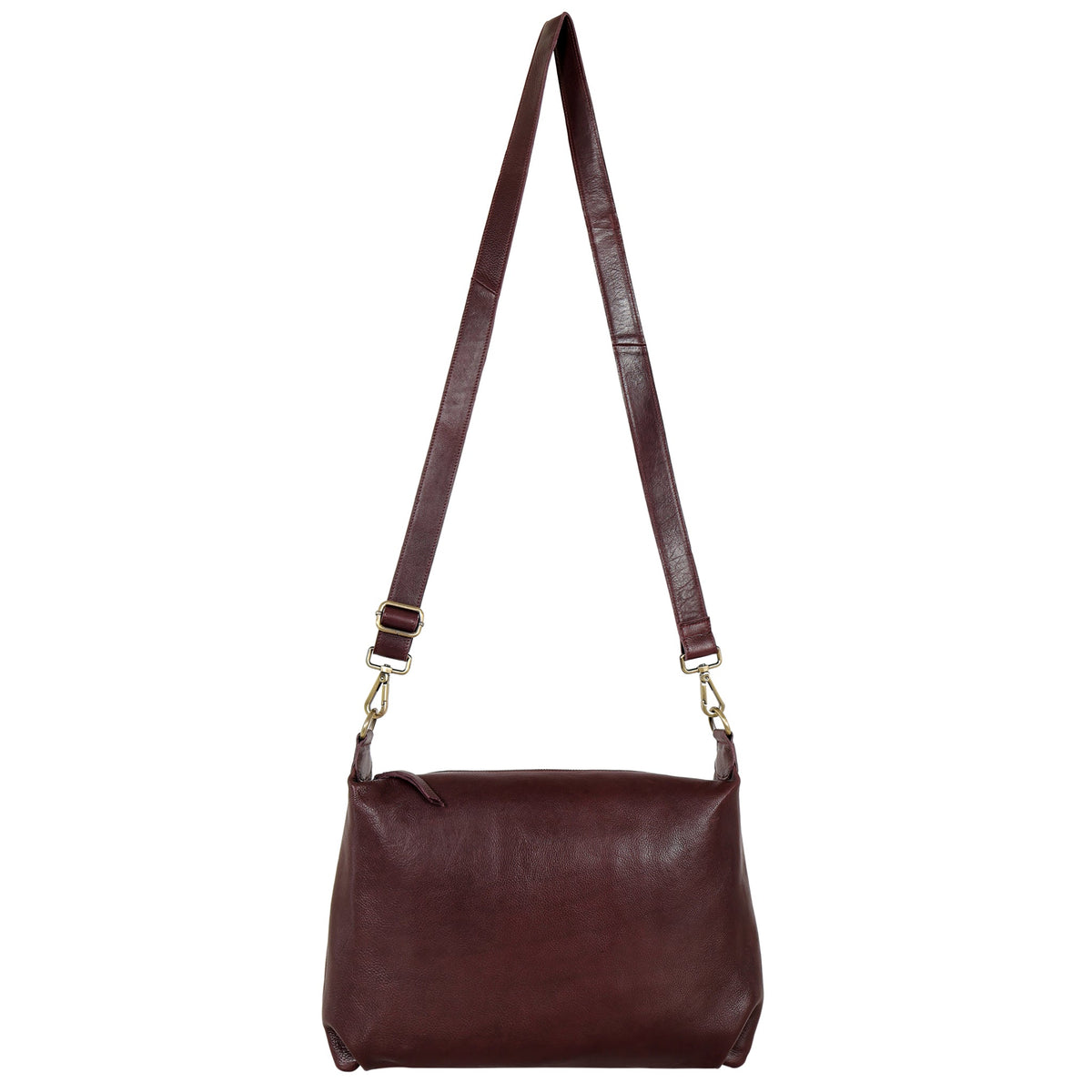 Avery Milled Leather Crossbody Bag