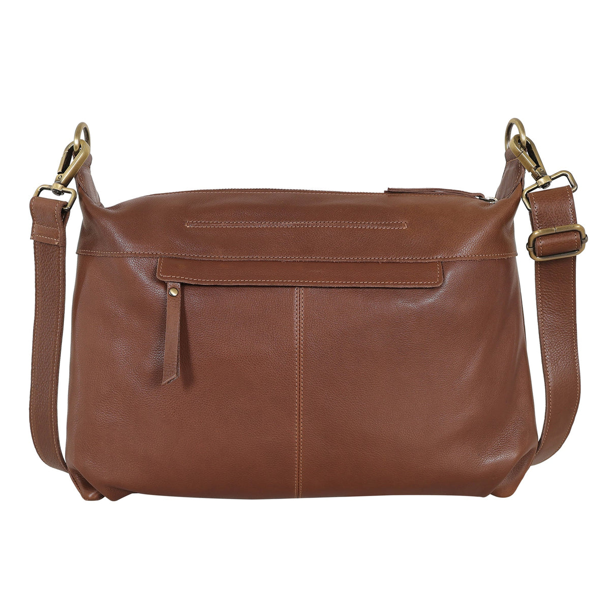 Avery Milled Leather Crossbody Bag