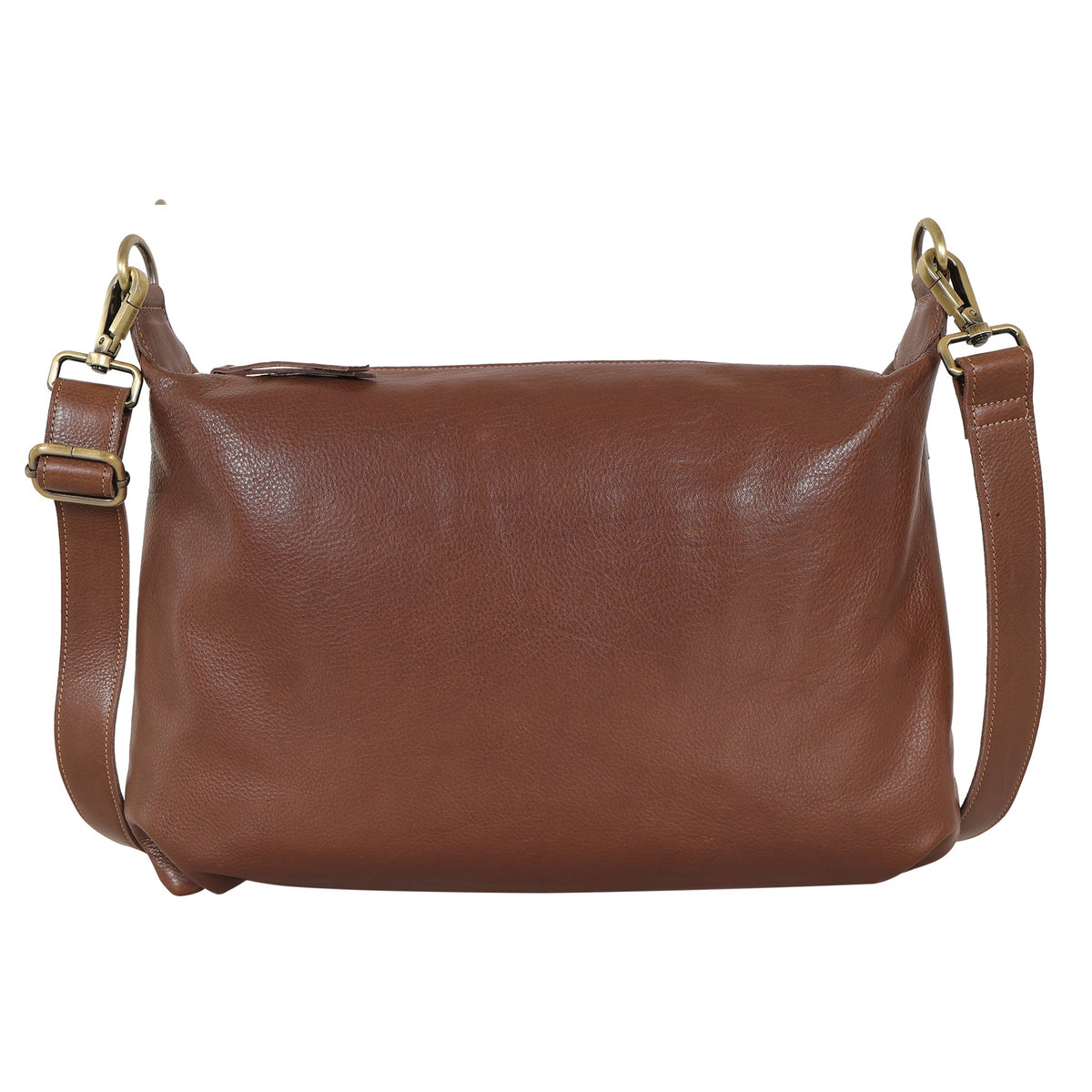 Avery Milled Leather Crossbody Bag