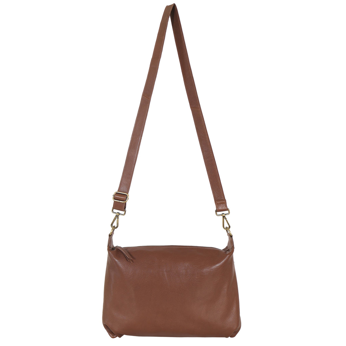 Avery Milled Leather Crossbody Bag