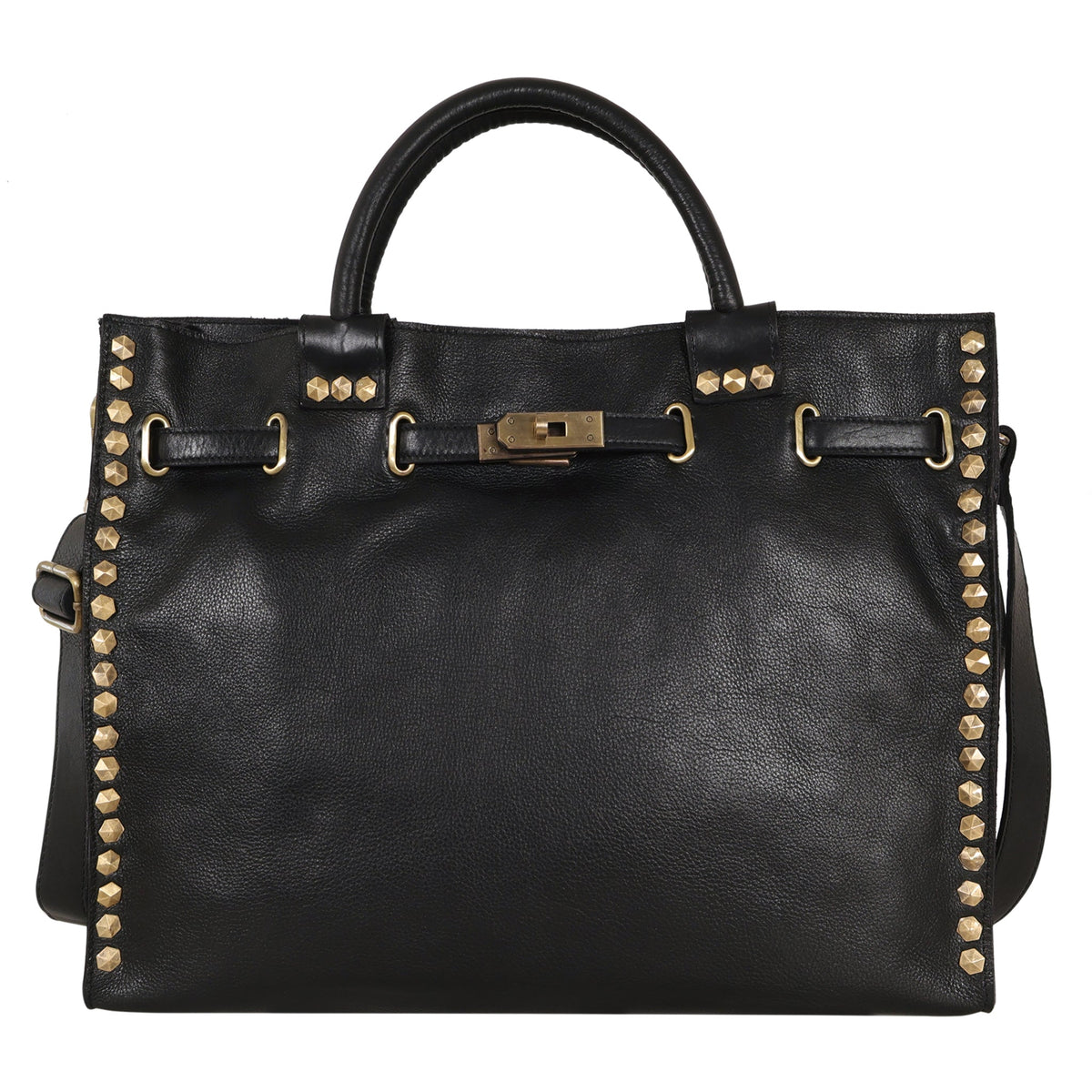 Mare Milled Leather Crossbody Bag