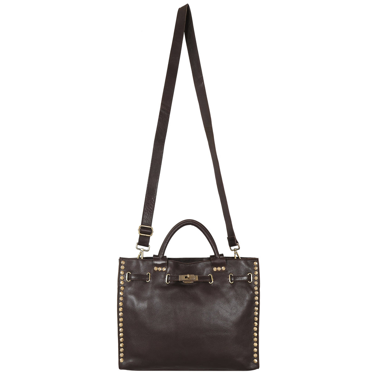 Mare Milled Leather Crossbody Bag