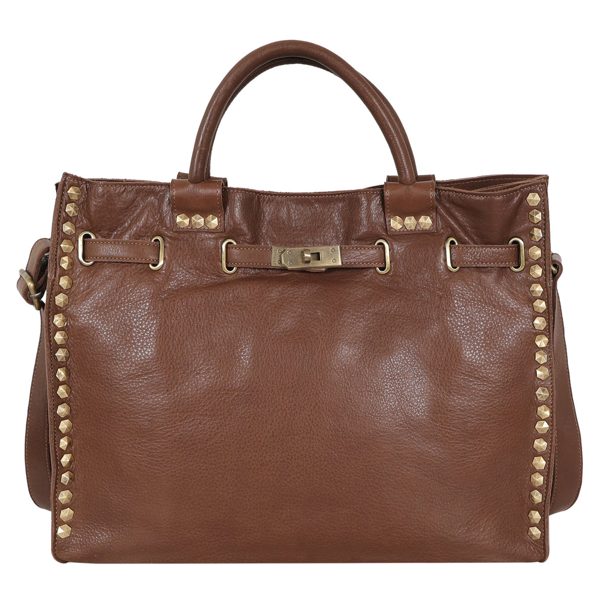 Mare Milled Leather Crossbody Bag